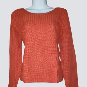 NWOT J Jill orange wool blend oversize sweater Womens Small